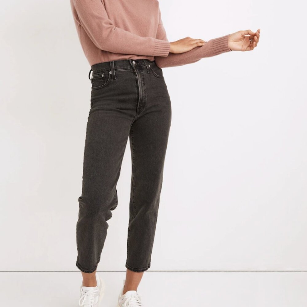 Madewell The Perfect Vintage Straight Crop Jean in Lunar Wash Size 26